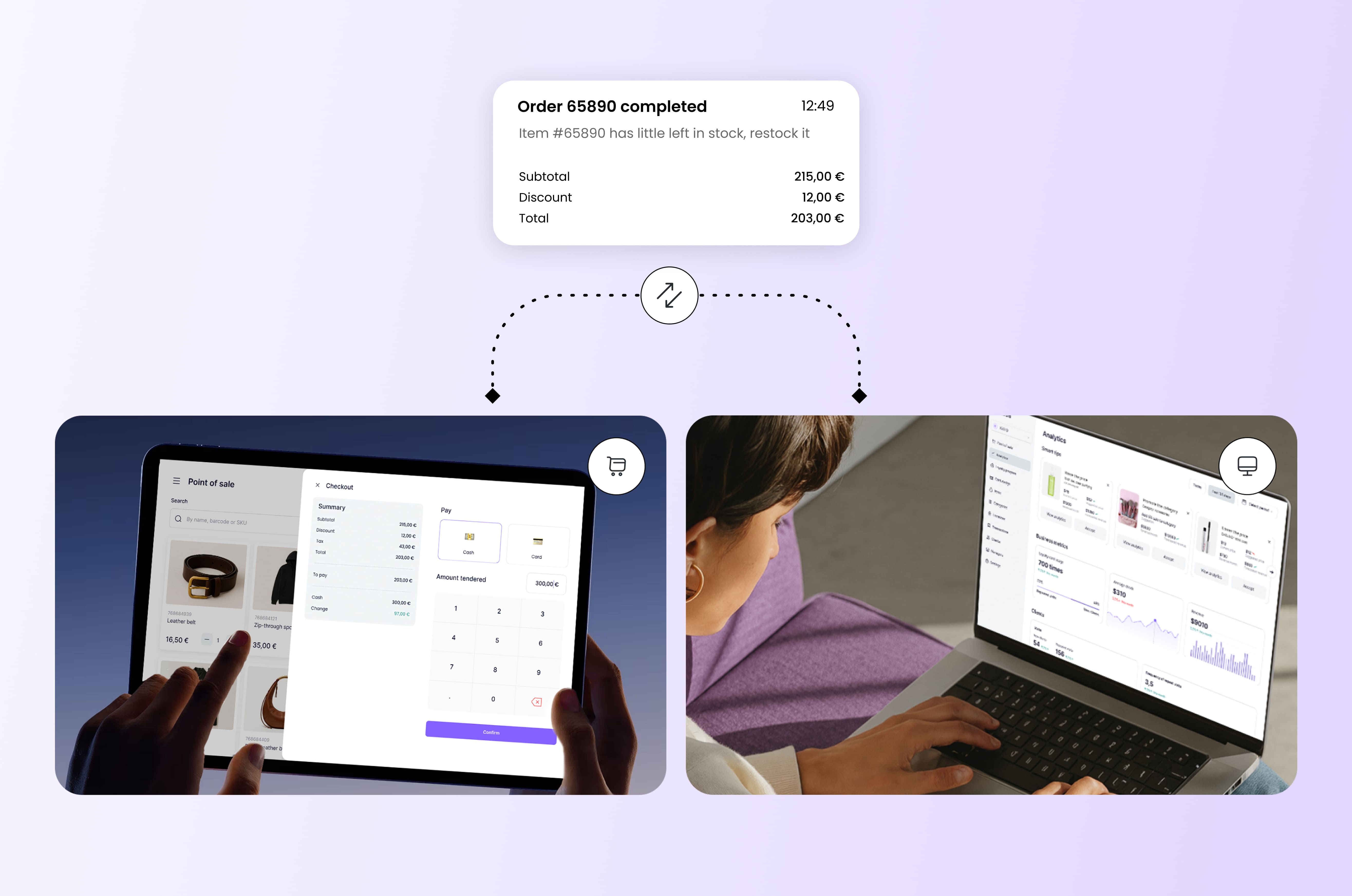 Cloud-based POS systems centralizing your sales, inventory, and customer data into a single accessible dashboard